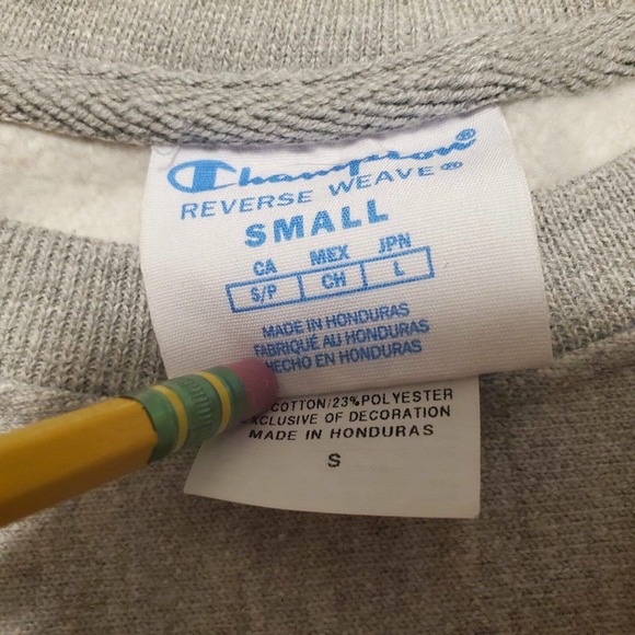 Vintage Champion Logo Spell Out Reverse Weave Sweater Sweatshirt Size S Small - Picture 3 of 10